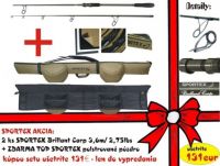 SUPER AKCIA SPORTEX-  prt Briliant Carp 2x + ZDARMA pzdro 