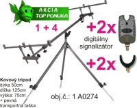 Akciov najlacnej tripod + 2x signaliztor + 2x rohatinka